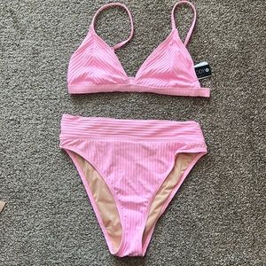Cotton On Body Pink High Waist Bikini